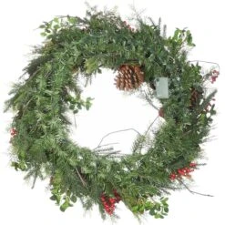 30" Warm White LED Decorated Vienna Waltz Wreath -Northlight Shop D677547S 14