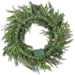 Alpine Collection 30" Warm White LED Decorated Wreath -Northlight Shop D677549S 14