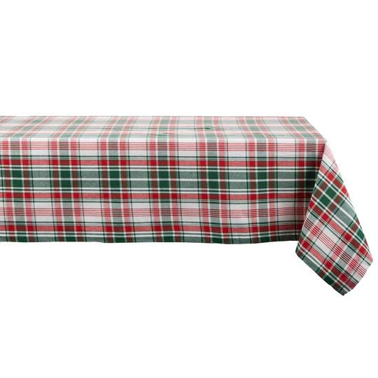 DII® Yuletide Plaid Tablecloth 2 DII® Yuletide Plaid Tablecloth - Image 2