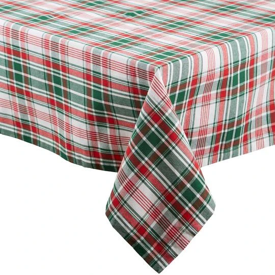 DII® Yuletide Plaid Tablecloth 5 DII® Yuletide Plaid Tablecloth - Image 5